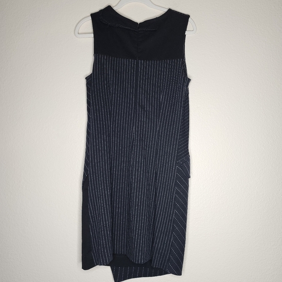 Desigual Pinstripe Asymmetrical Dress 38 - Picture 3 of 4